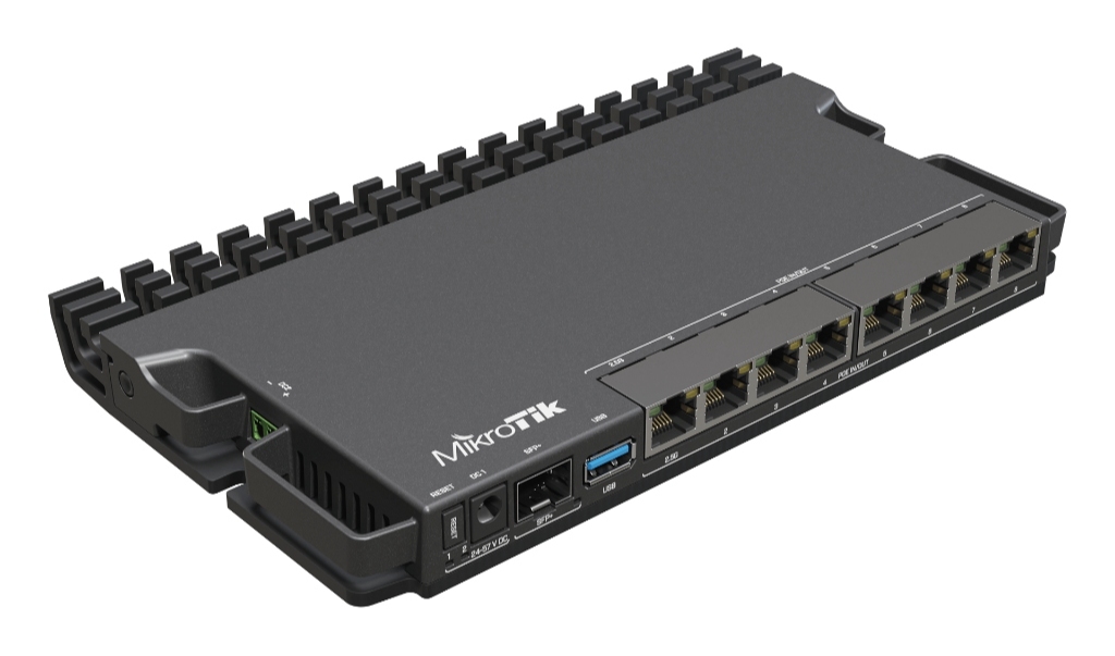 RB5009UPr+S+IN-MikroTik RB5009UPr+S+IN - 8 Port PoE-Out Firewall Router